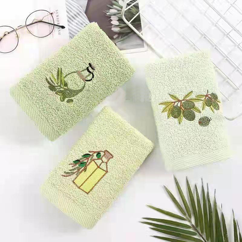 Полотенце махровое ОЛИВКОВОЕ МАСЛО ВИД 2