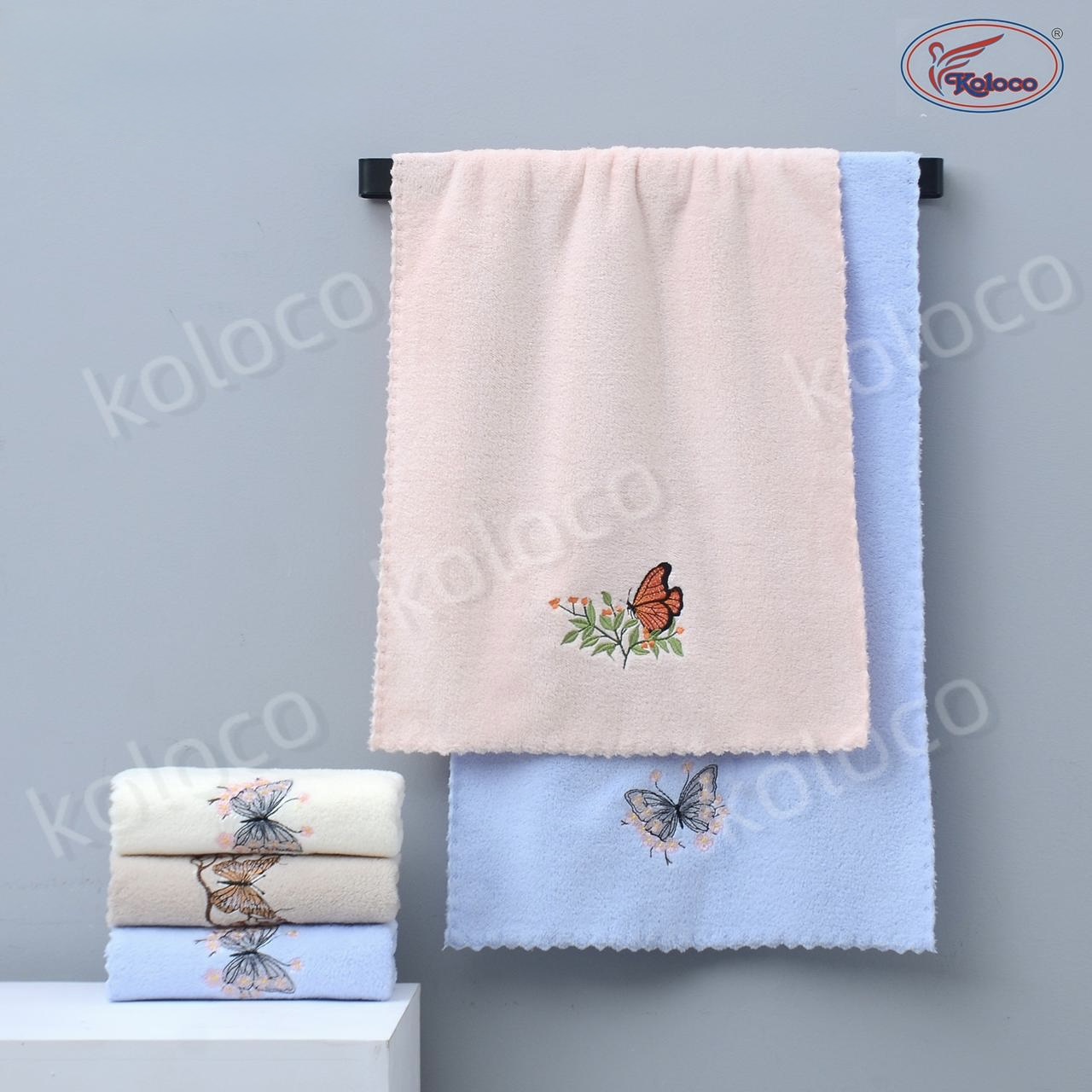 Полотенце микрофибра 668 - 150 БАБОЧКИ р-р 35х75