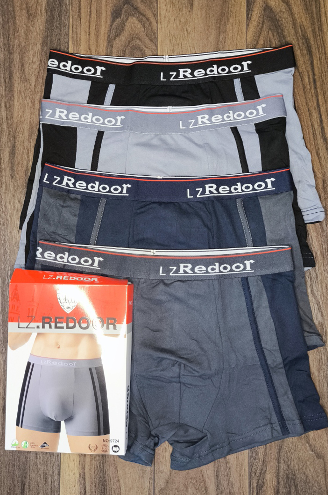 Боксеры мужские 9724, бамбук/хлопок