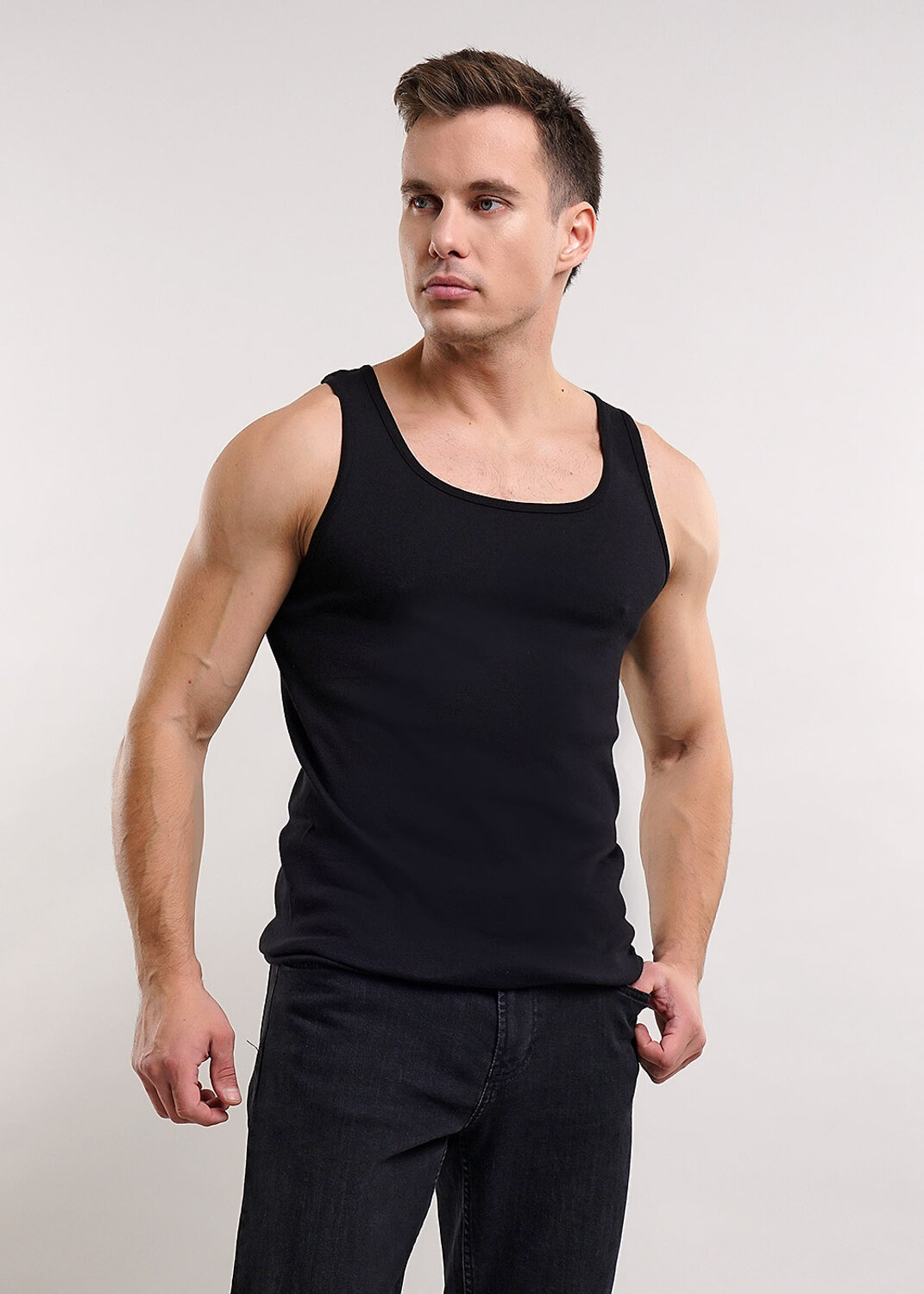 ст. цена766руб.! CLEVER Майка MV602148ртчёрный