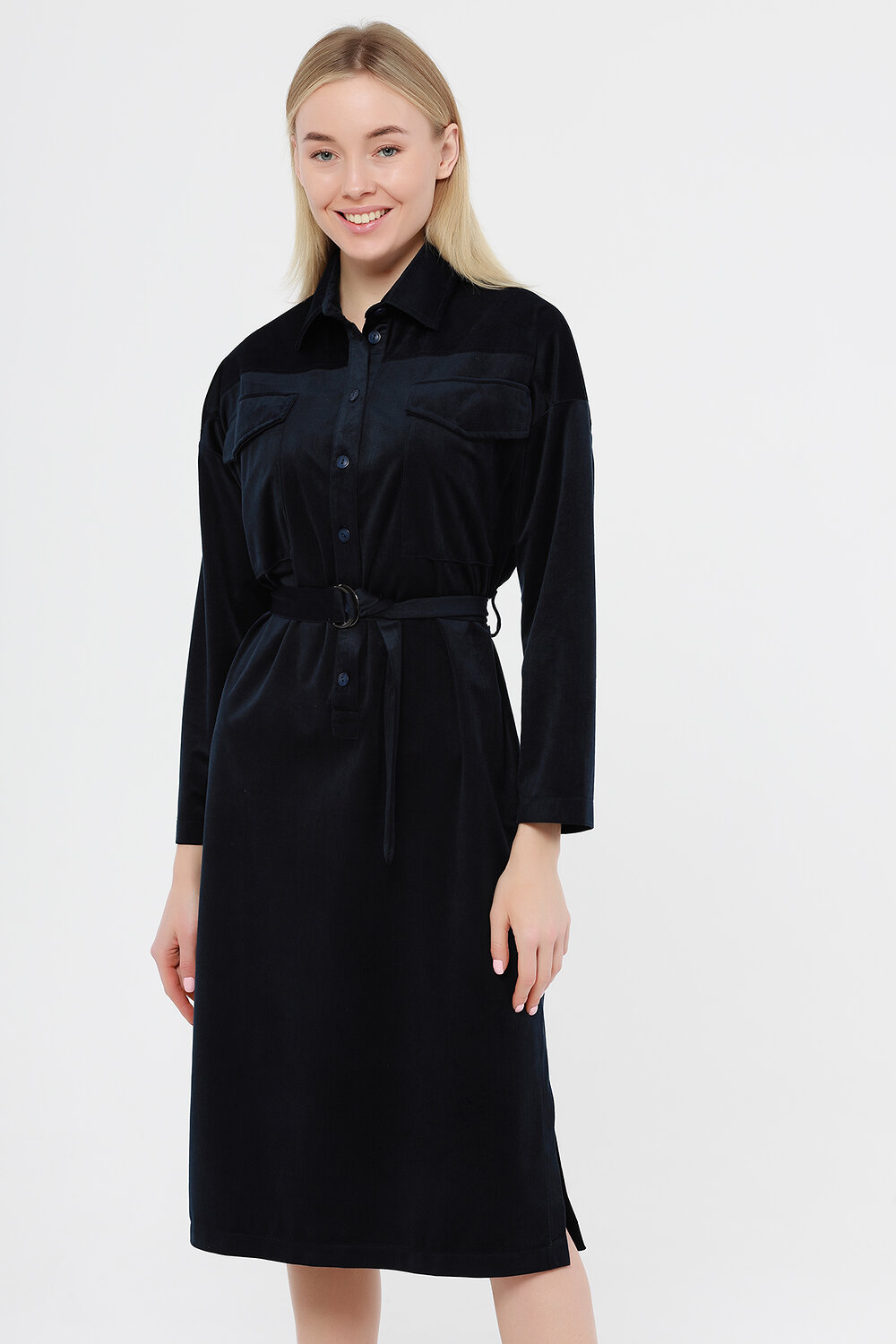 ст. цена2628руб.! VISERDI Платье 10172-тсн 410915синий