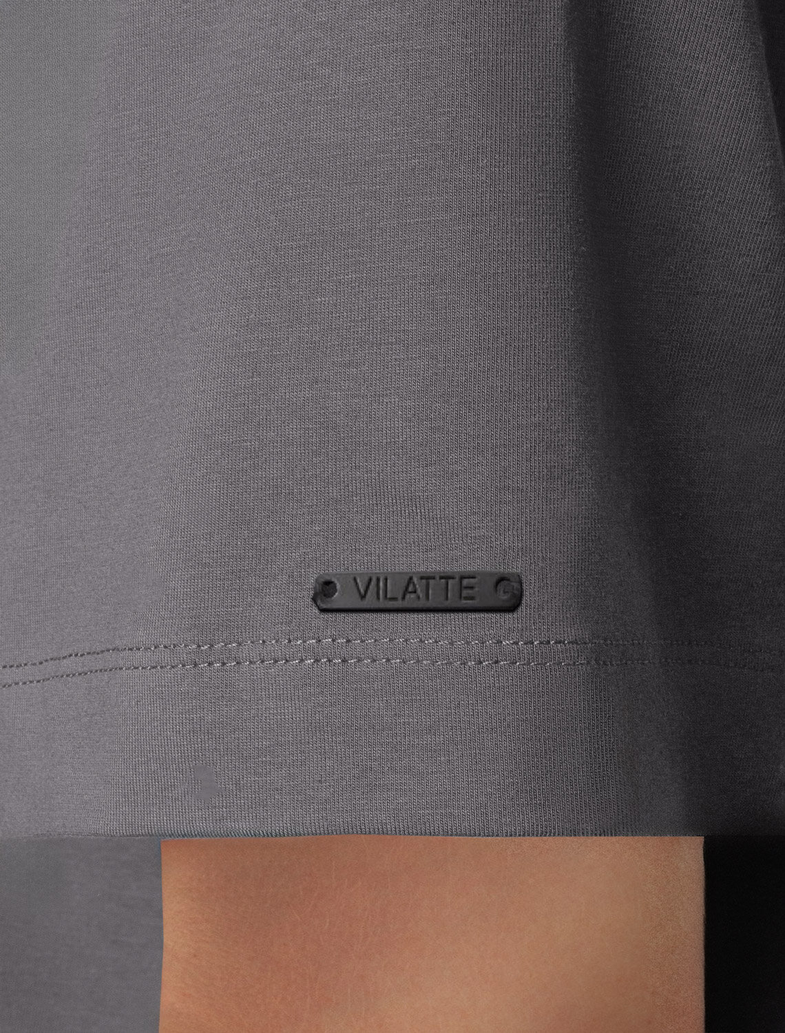 ст. цена1490руб.! VILATTE Футболка U49.048серый_revival