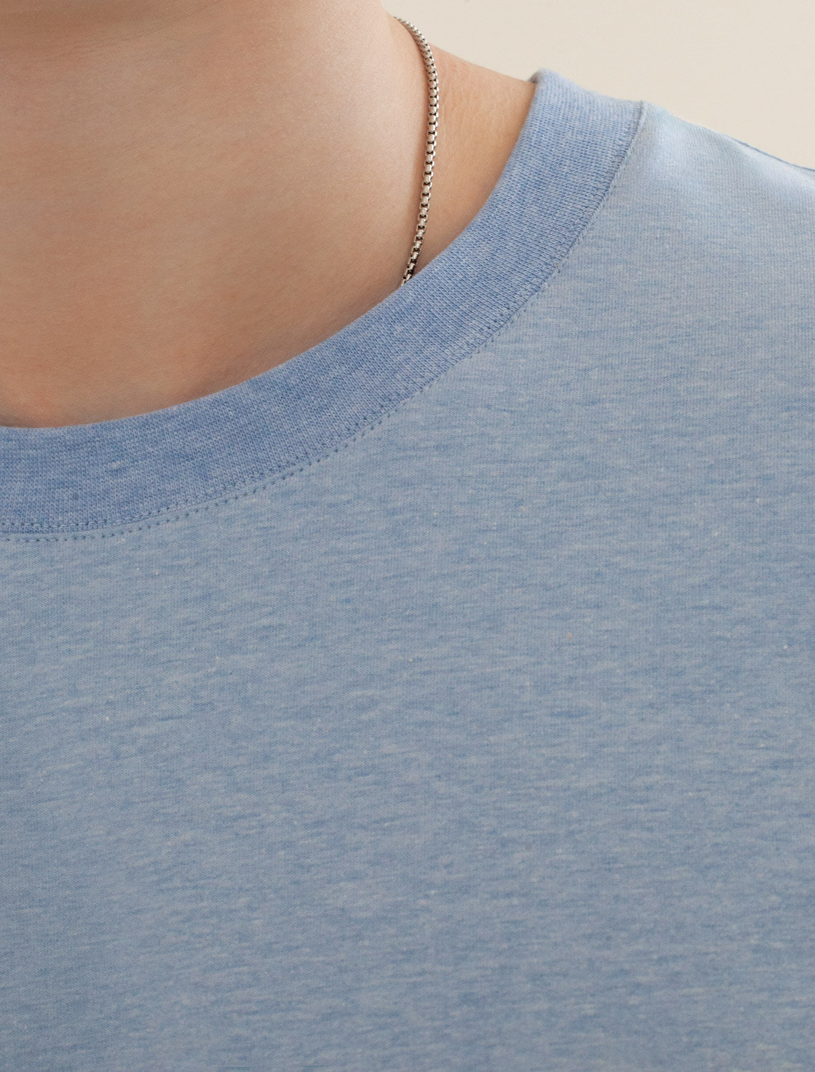 ст. цена1490руб.! VILATTE Футболка U49.048голубой меланж_wave