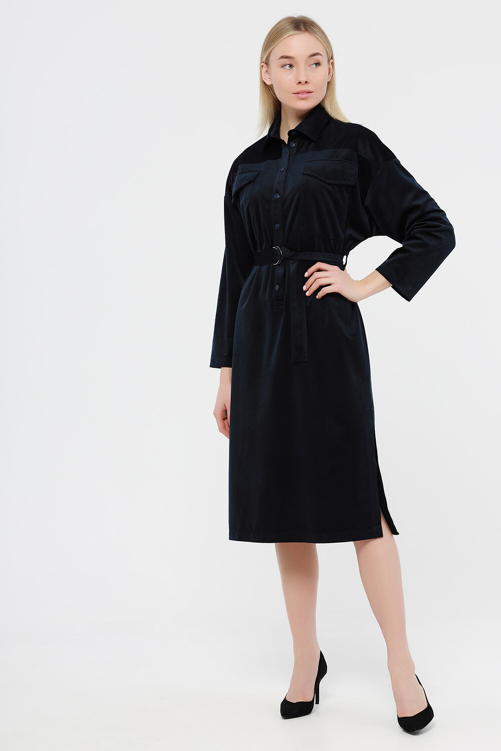 ст. цена2628руб.! VISERDI Платье 10172-тсн 410915синий