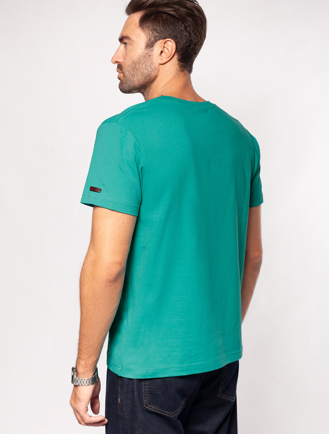 ст. цена1290руб.! VILATTE Футболка U49.026бирюзовый_compass