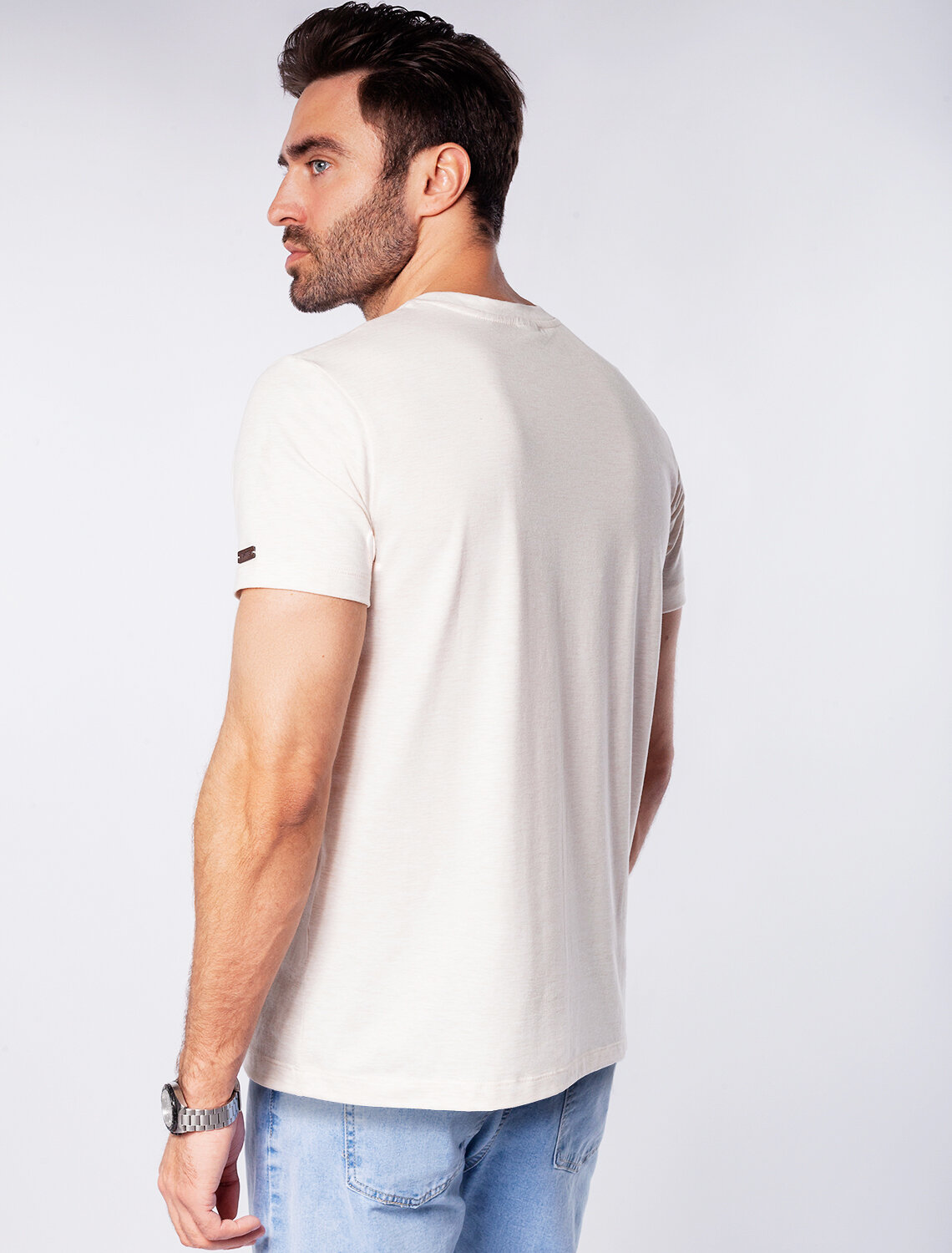 ст. цена1290руб.! VILATTE Футболка U49.026овсяный_explore