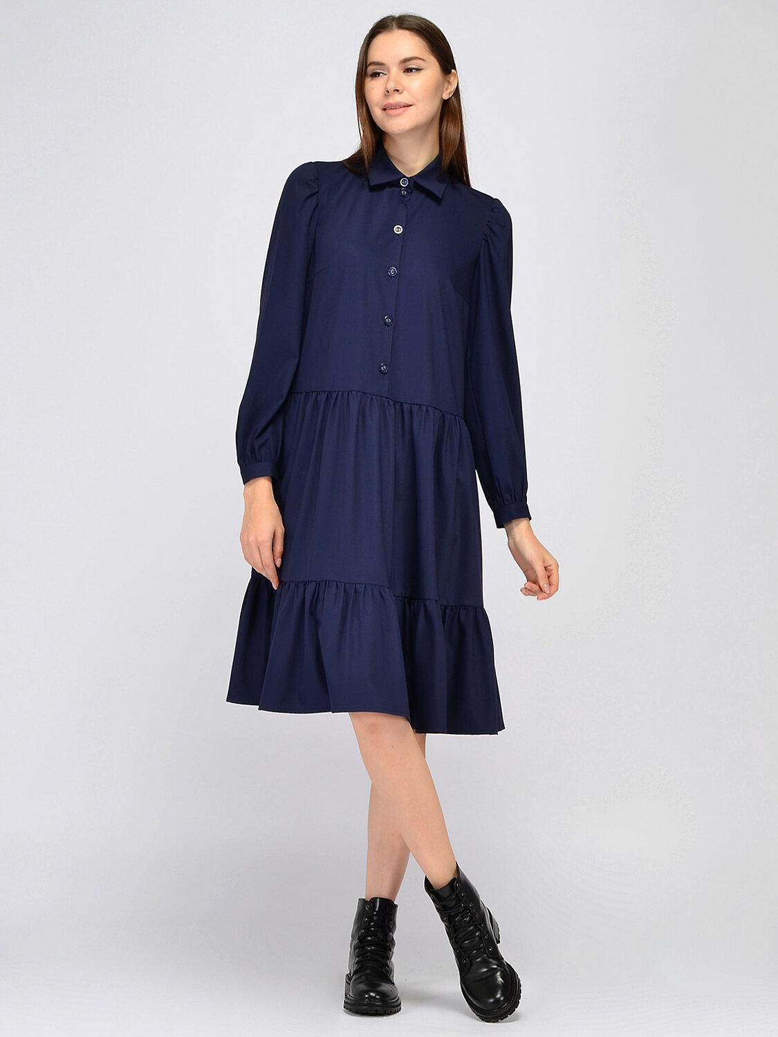 ст. цена2724руб.! VISERDI Платье 10251-син 4111310синий