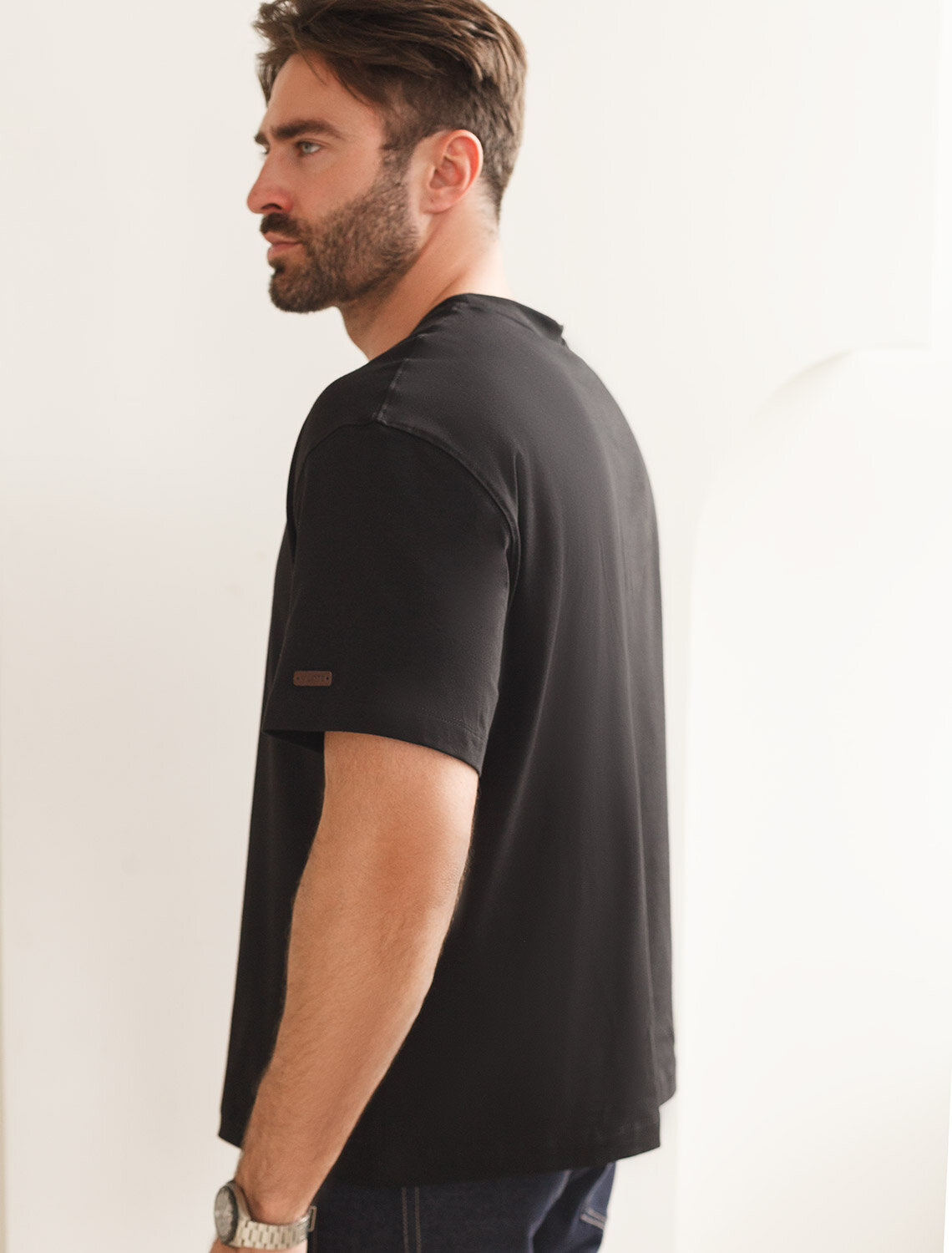 ст. цена1490руб.! VILATTE Футболка U49.048черный_sunset