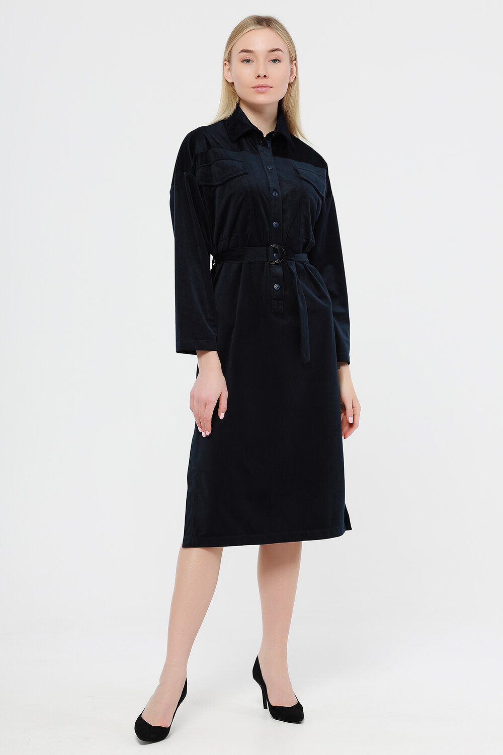 ст. цена2628руб.! VISERDI Платье 10172-тсн 410915синий