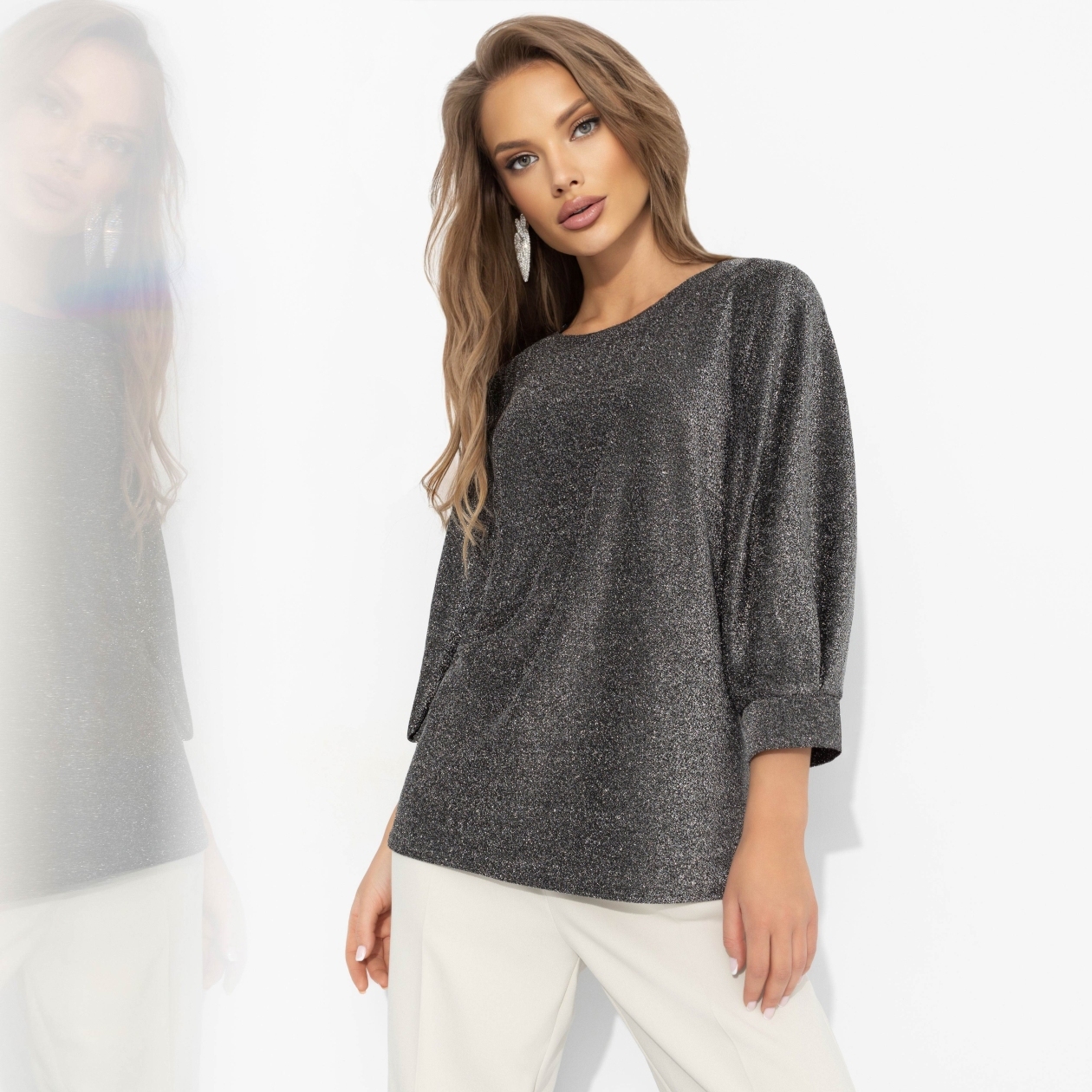 Блуза с люрексом, Предвкушение встречи (блеск)