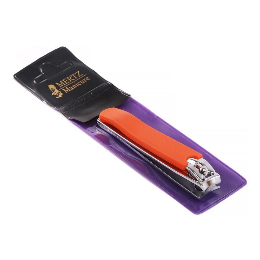 Mertz Книпсер с обрезиненной ручкой A442 большой, оранжевый, 9 см