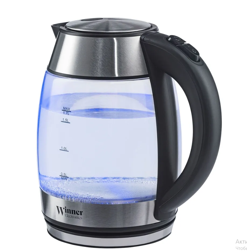 АКЦИЯ 1155р. 2000р.Чайник WR-142 1,7л электр. стекл