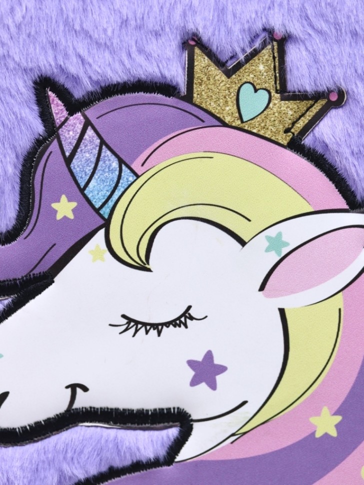 Блокнот плюшевый «Princess Unicorn» (21,5*14,5 см)