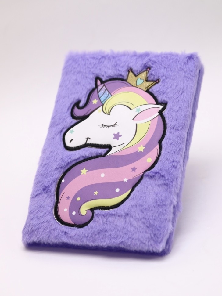 Блокнот плюшевый «Princess Unicorn» (21,5*14,5 см)