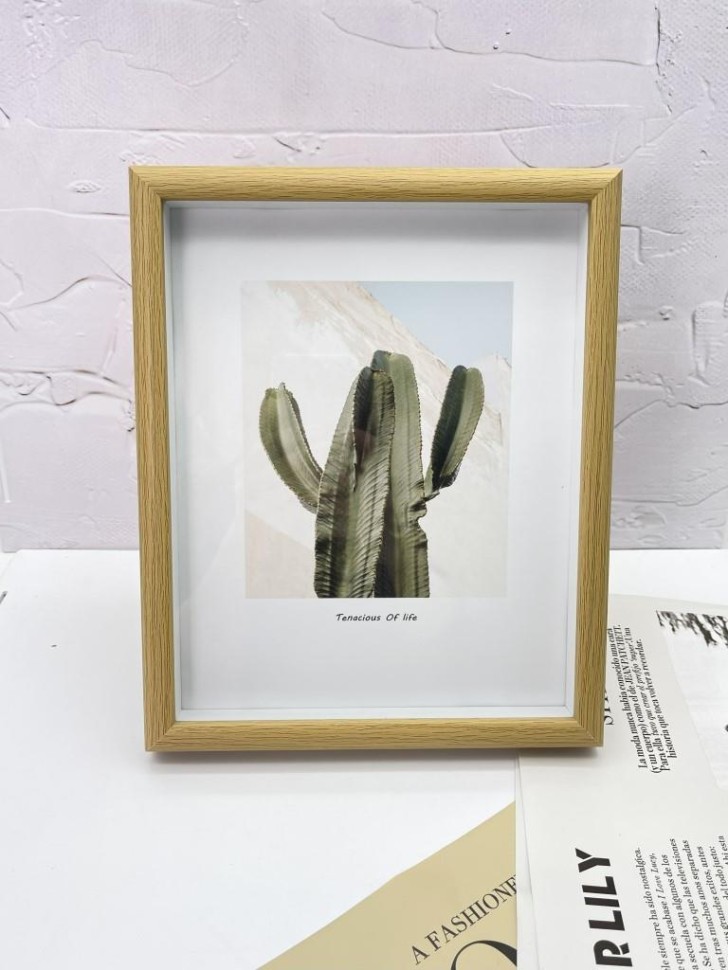 Фоторамка «Indoor plants», светлое дерево (20*26 см)