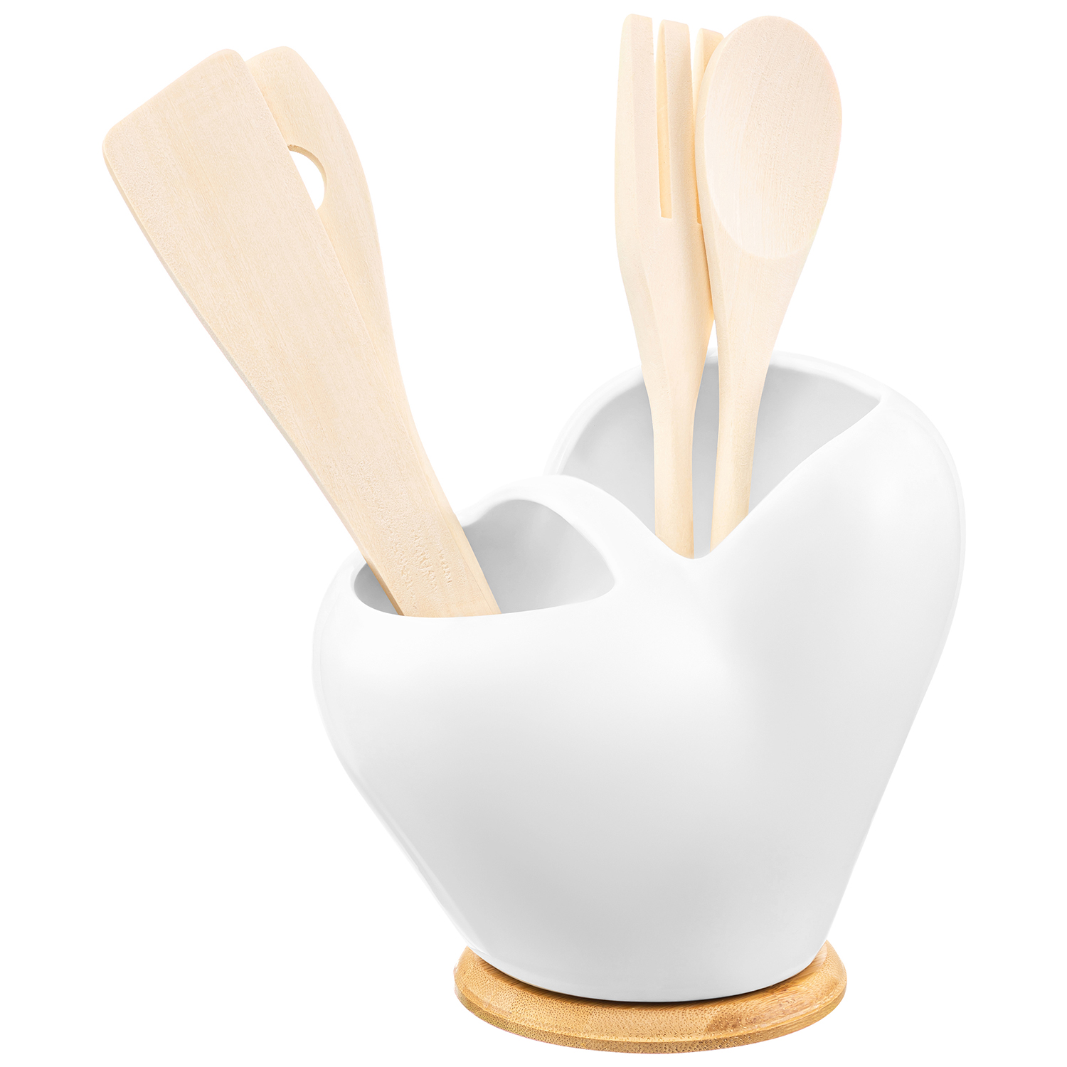 БЫЛО 916 руб!! Набор кухонных принадлежностей 4 пр. с подставкой