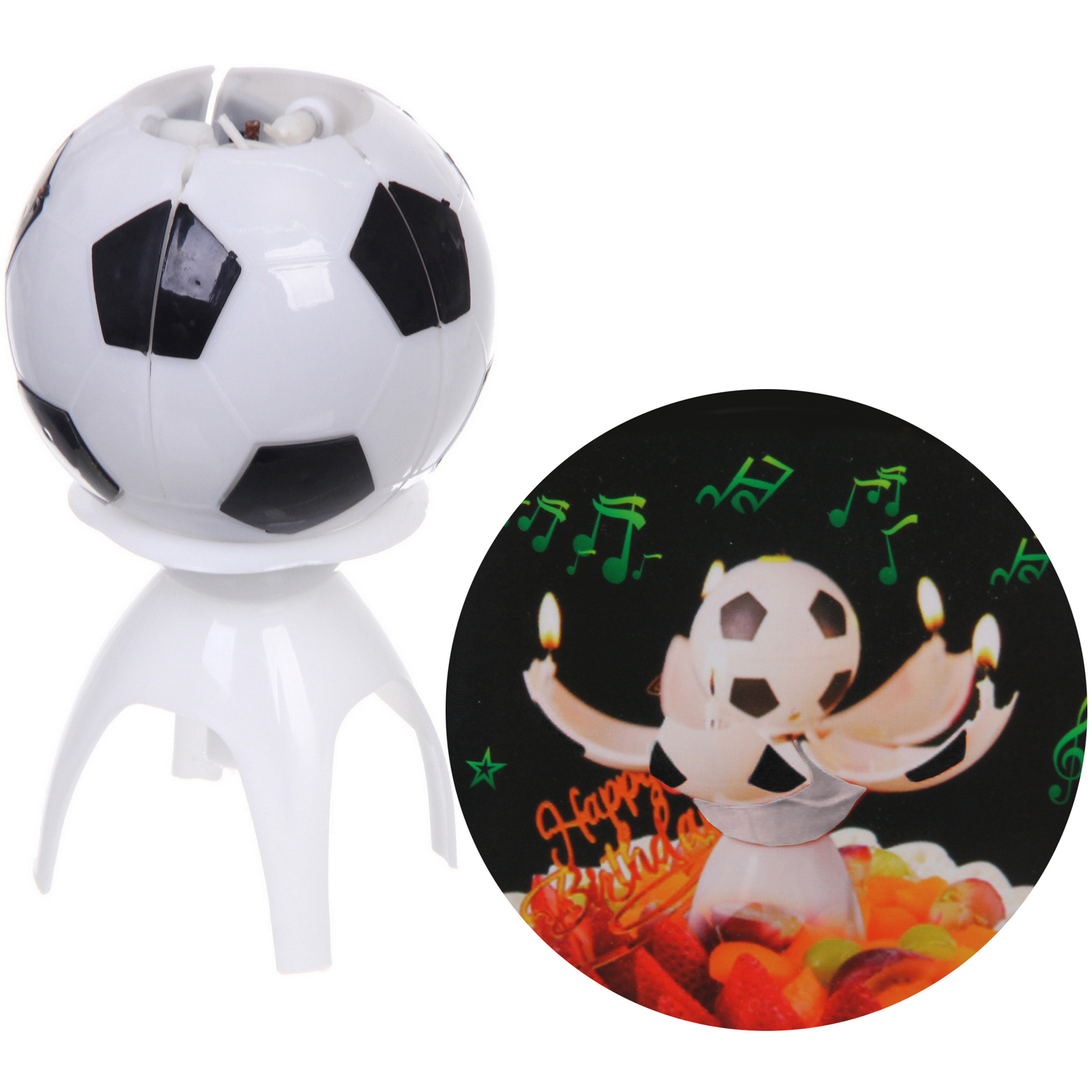 Свеча для торта раскрывающийся цветок