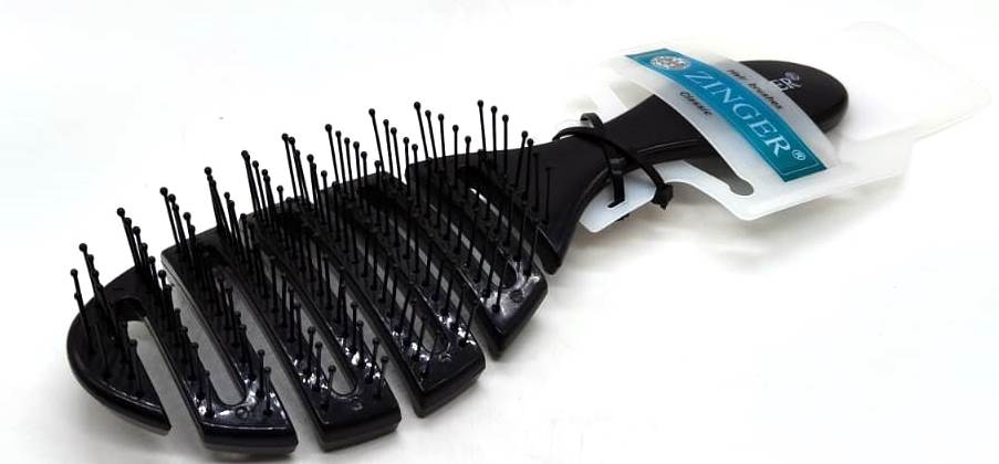 Расческа SZ-OS-5047 (mda-397) Black массажная для мокрых волос (ABS material)