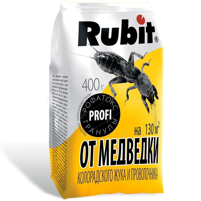 Рубит РОФАТОКС 400 г / 20шт ТПК РОСТИ гранулы от медведки и проволочника