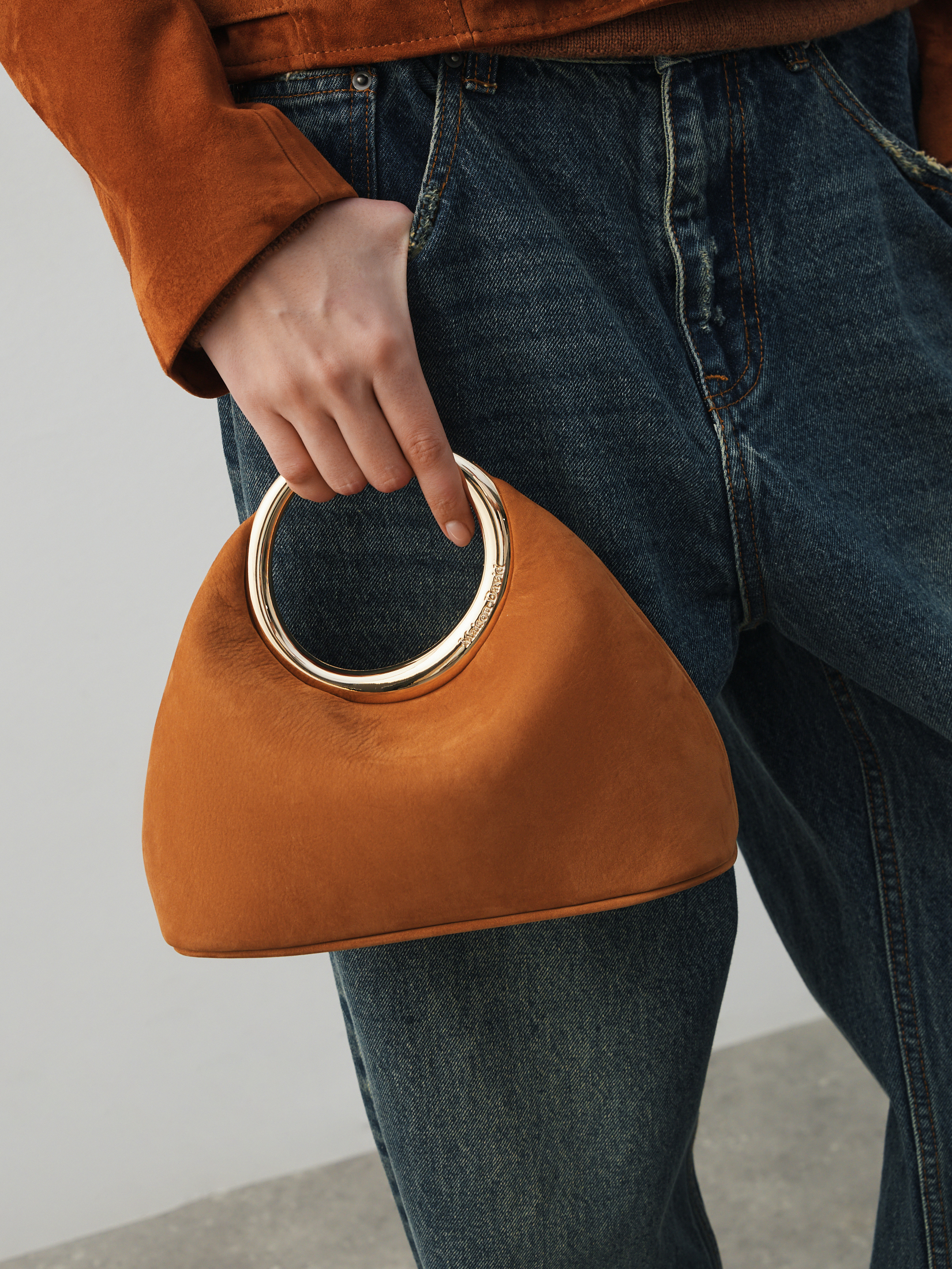 Женская сумка MAISON DAVID 4866805, коричнево-оранжевый