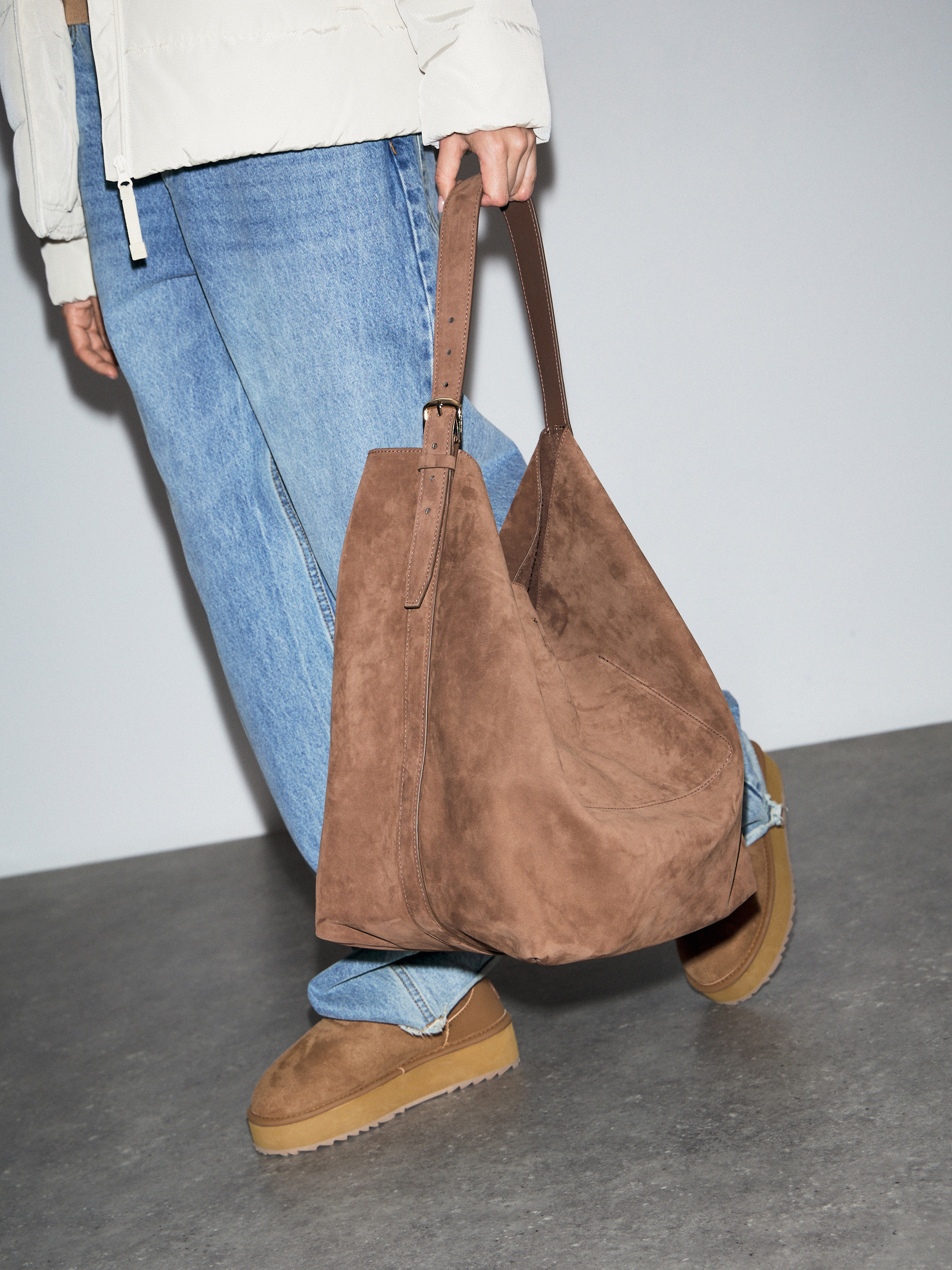 Женский шоппер MAISON DAVID 4856174, бежево-коричневый