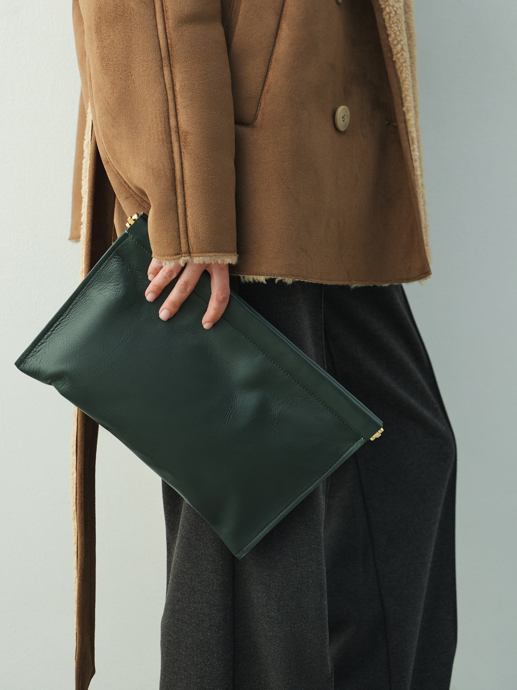 Клатч MAISON DAVID 4980099, темно-зеленый