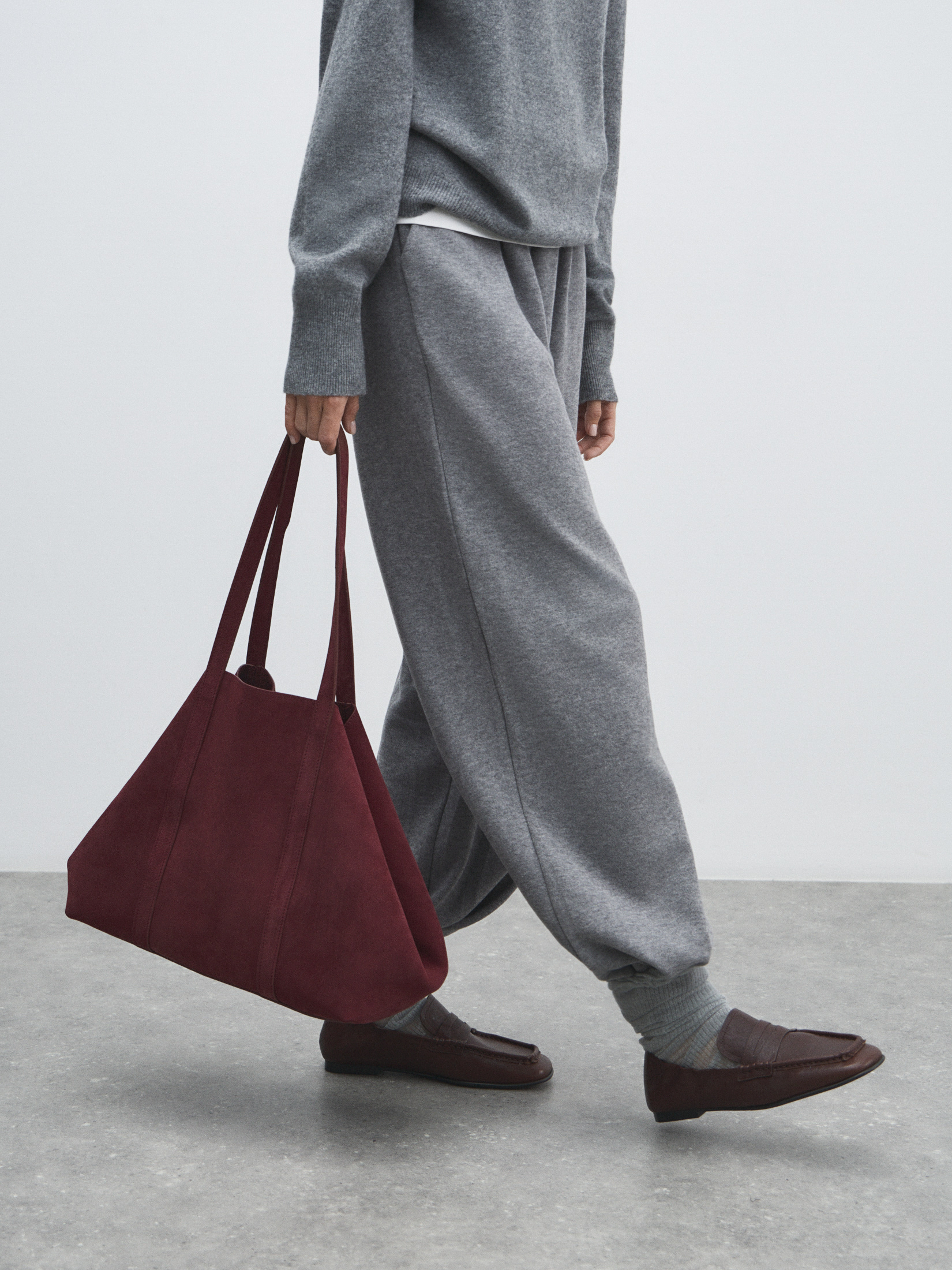 Женский шоппер MAISON DAVID 4862321, бордовый