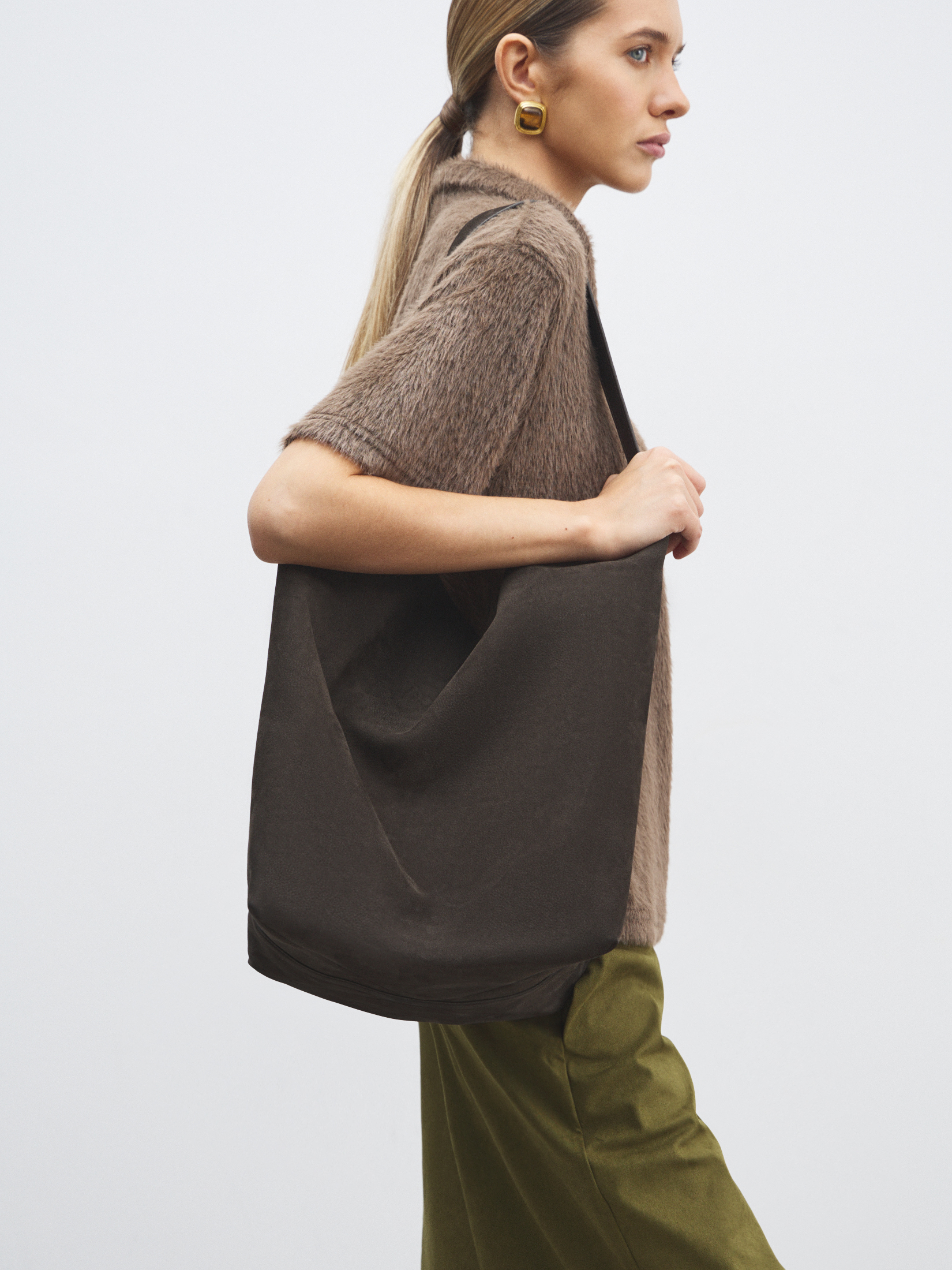 Женский шоппер MAISON DAVID 4856218, шоколадный