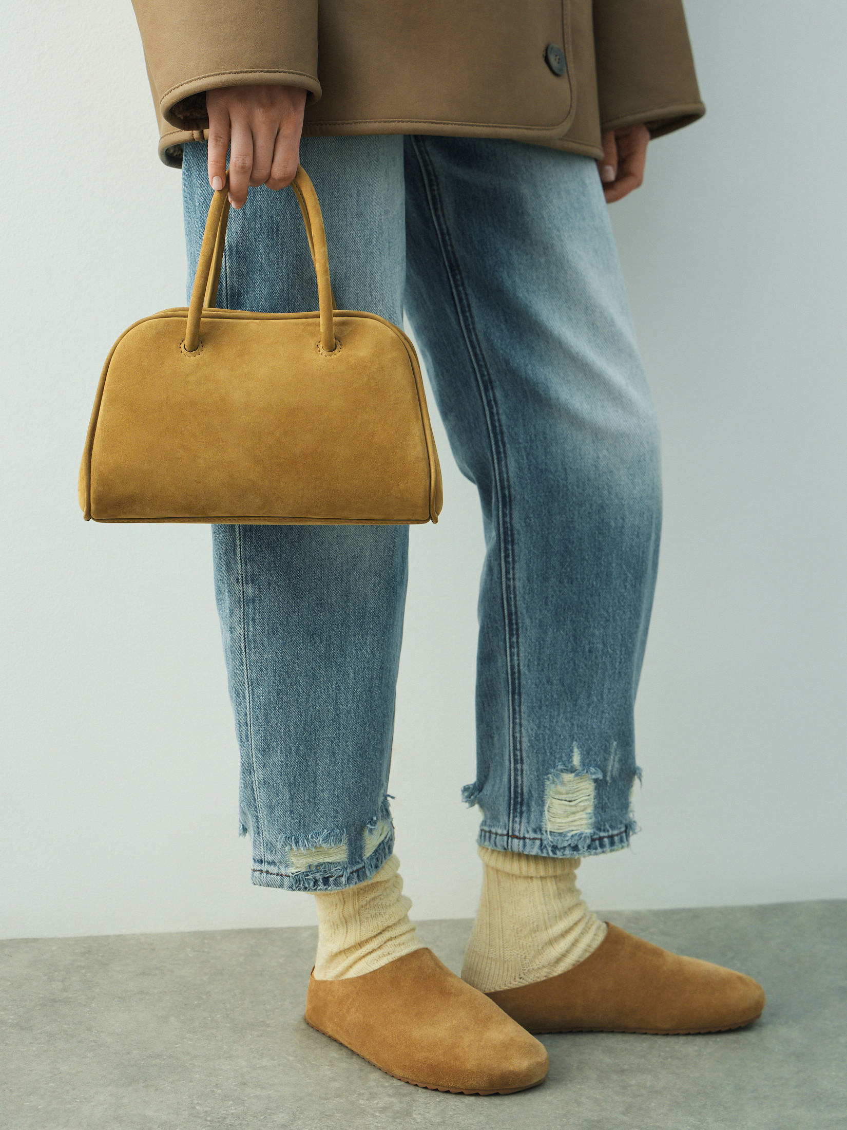 Женская сумка MAISON DAVID 4866937, зеленовато-бежевый