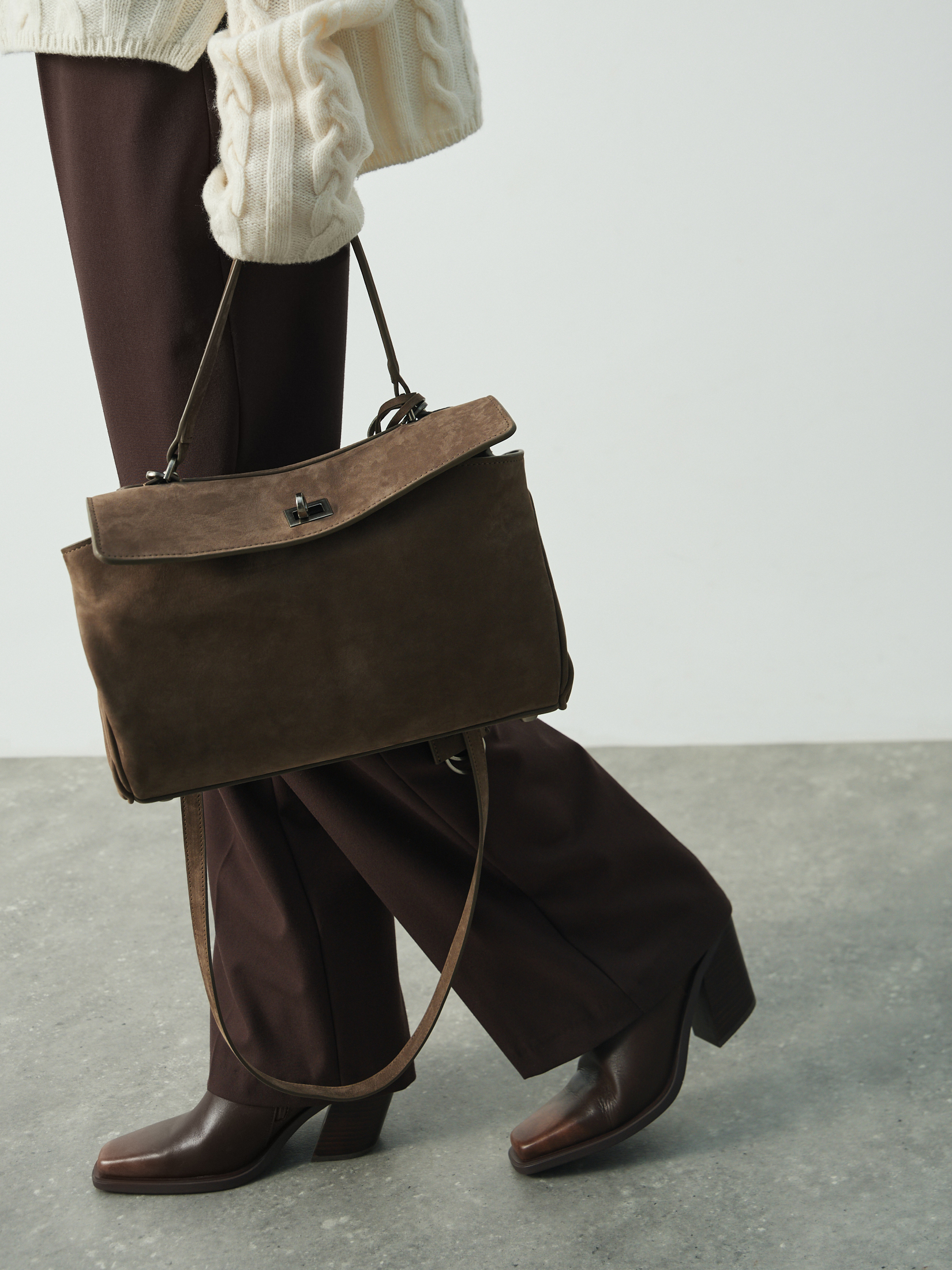 Женская сумка MAISON DAVID 4952507, серо-коричневый