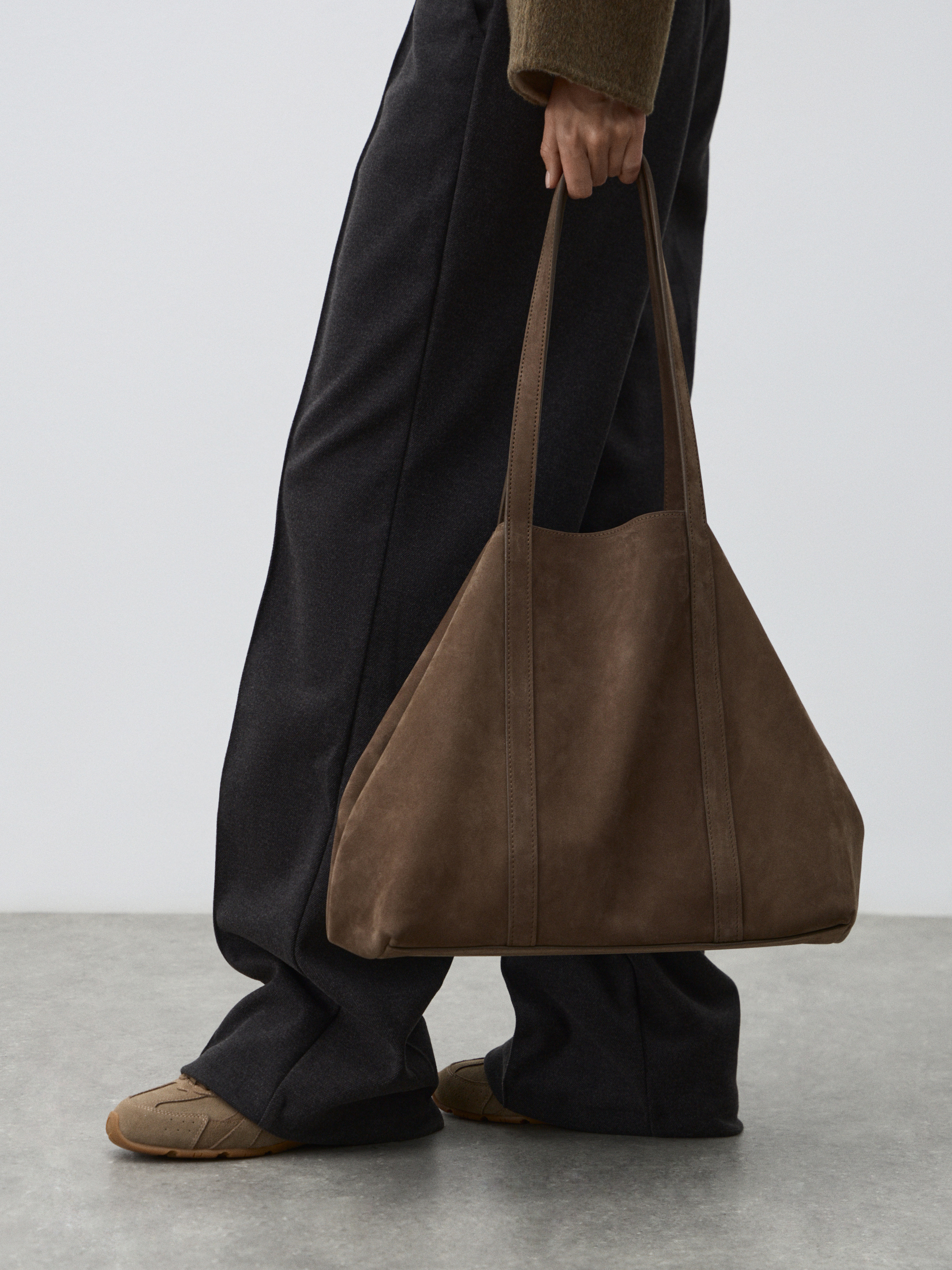 Женский шоппер MAISON DAVID 4862291, серо-коричневый