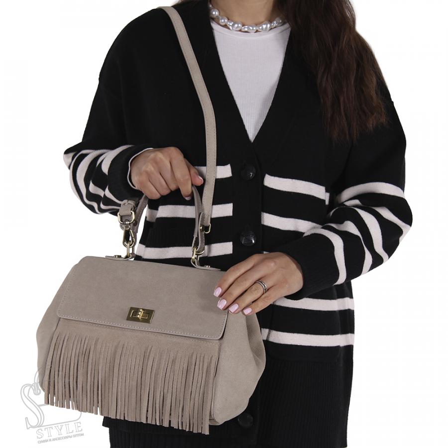 Сумка женская кожаная 889NNAA beige Natale Navetta