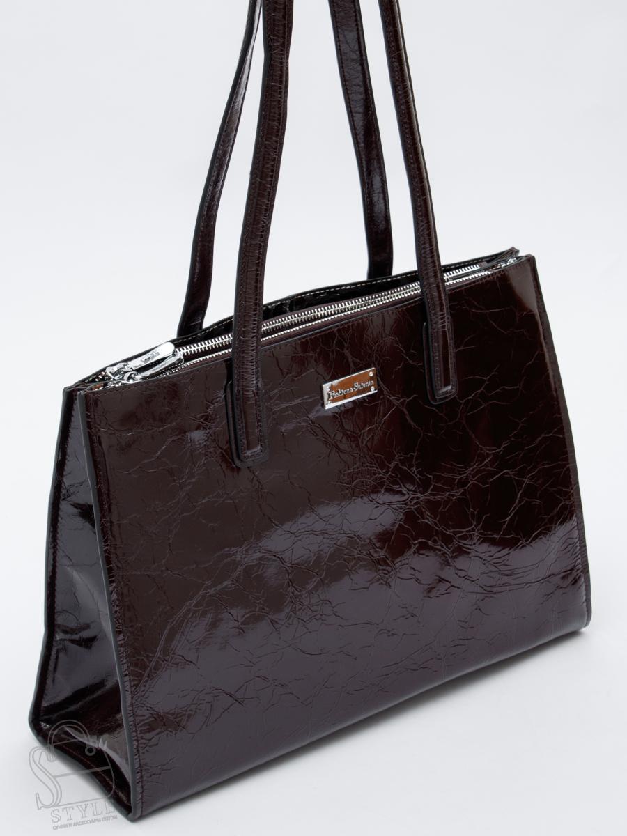 Сумка женская кожаная 9620SP coffee Velina Fabbiano-Safena