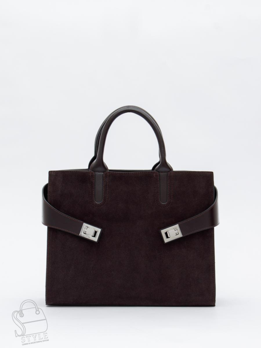 Сумка женская кожаная 11188VGF coffee Vitelli Grassi