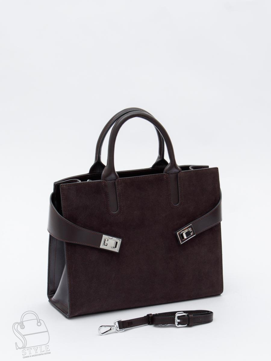 Сумка женская кожаная 11188VGF coffee Vitelli Grassi