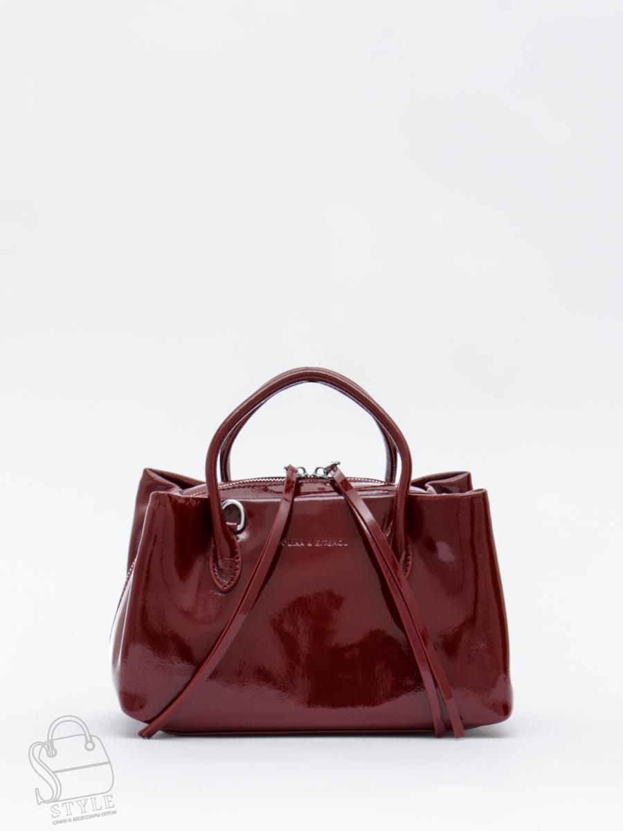 Сумка женская кожаная 5786P claret Polina&Eiterou