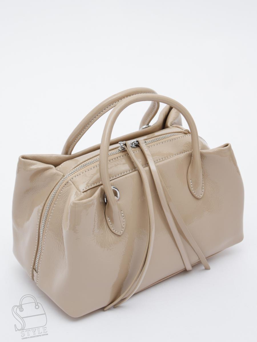 Сумка женская кожаная 5786P apricot Polina&Eiterou