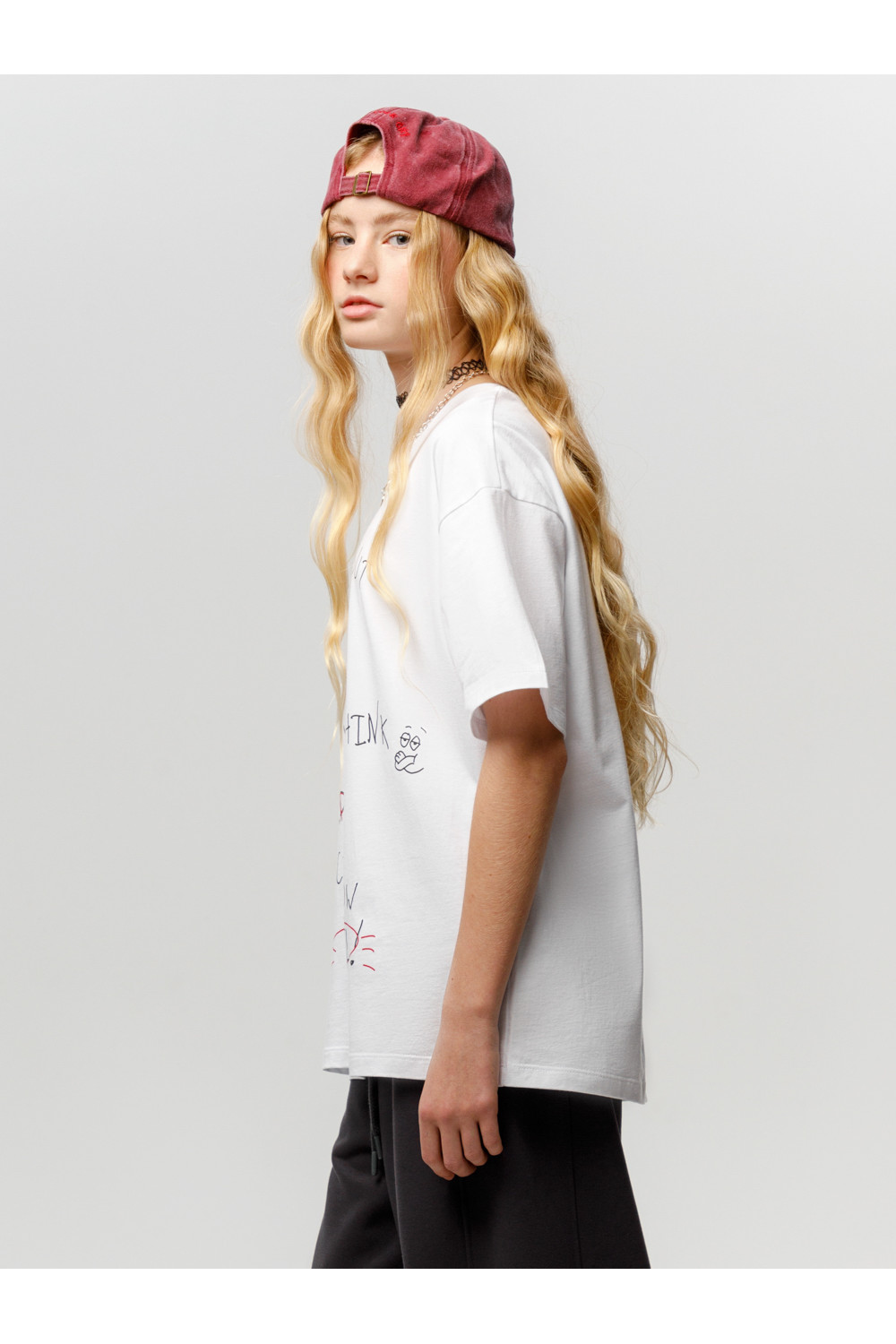 CUBBY Фуфайка (футболка) КБ 302923 белый(надпись) CUBBY