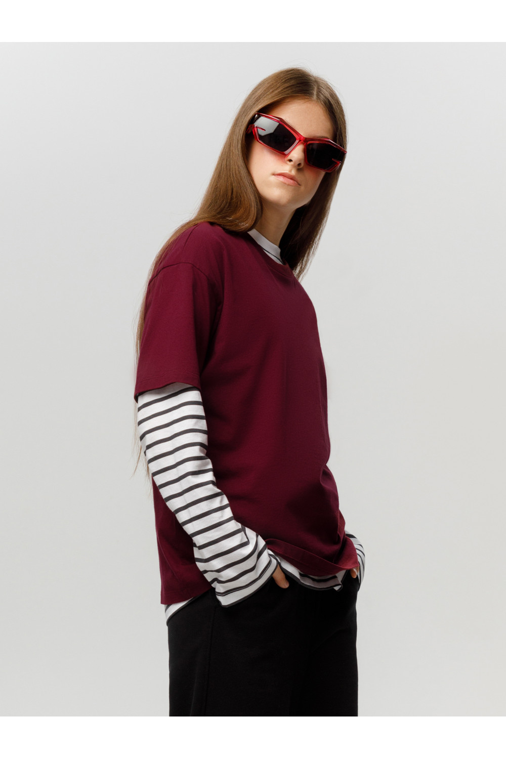 CUBBY Фуфайка (футболка) КБ 302922 бордовый 1528 CUBBY