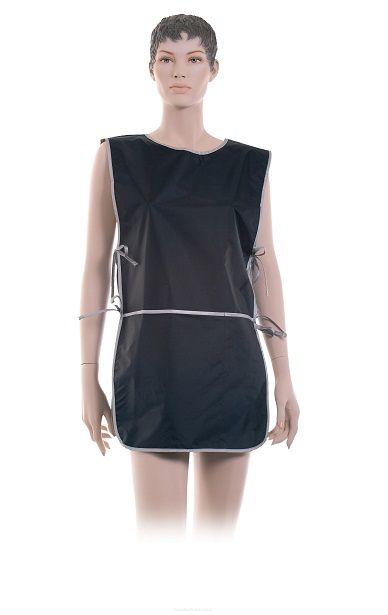 Dewal Фартук мастера для стрижки со спинкой короткий BN90015, черный, 45 х 82 см