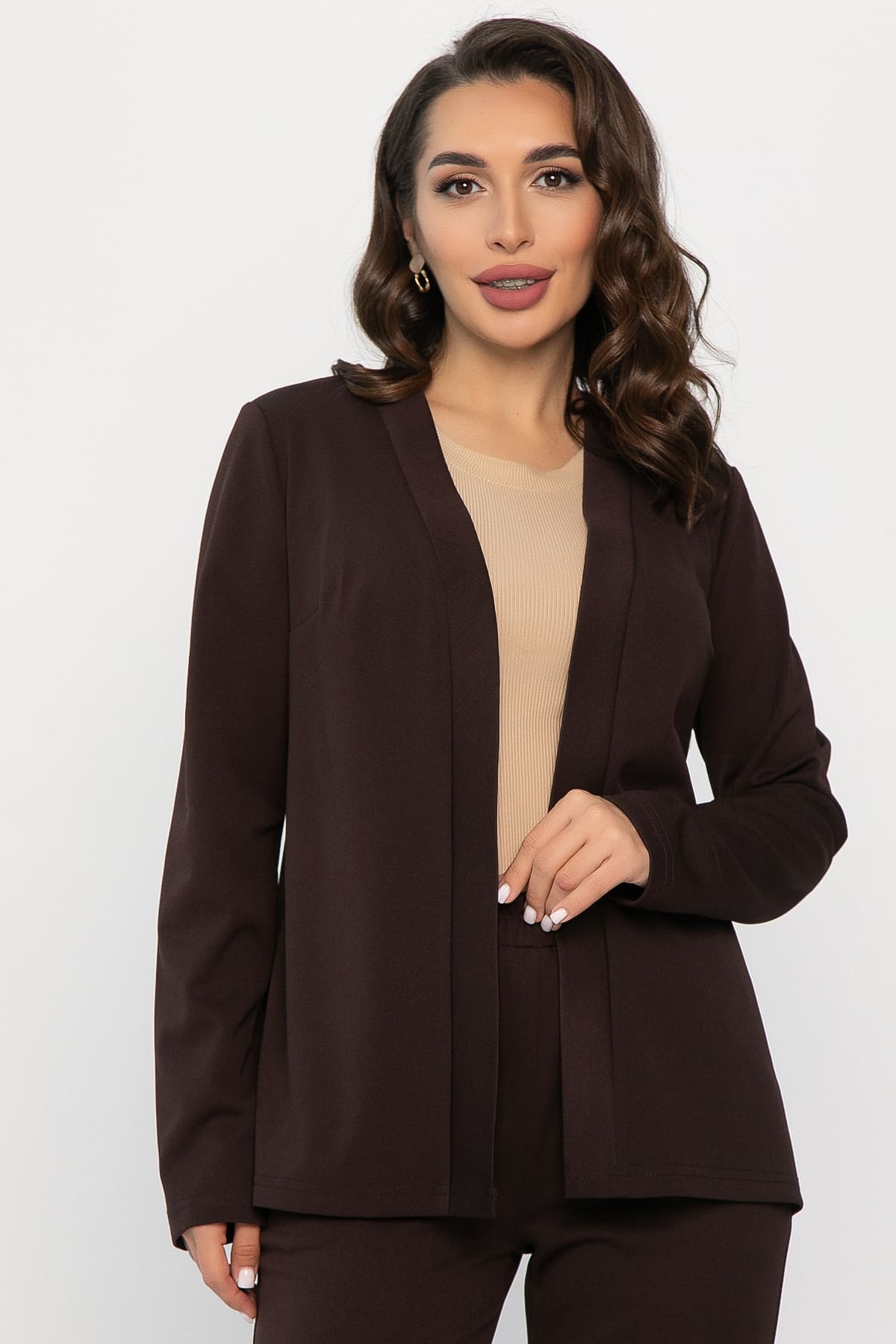 Костюм брючный Альпия (шоколад) К14300-9М