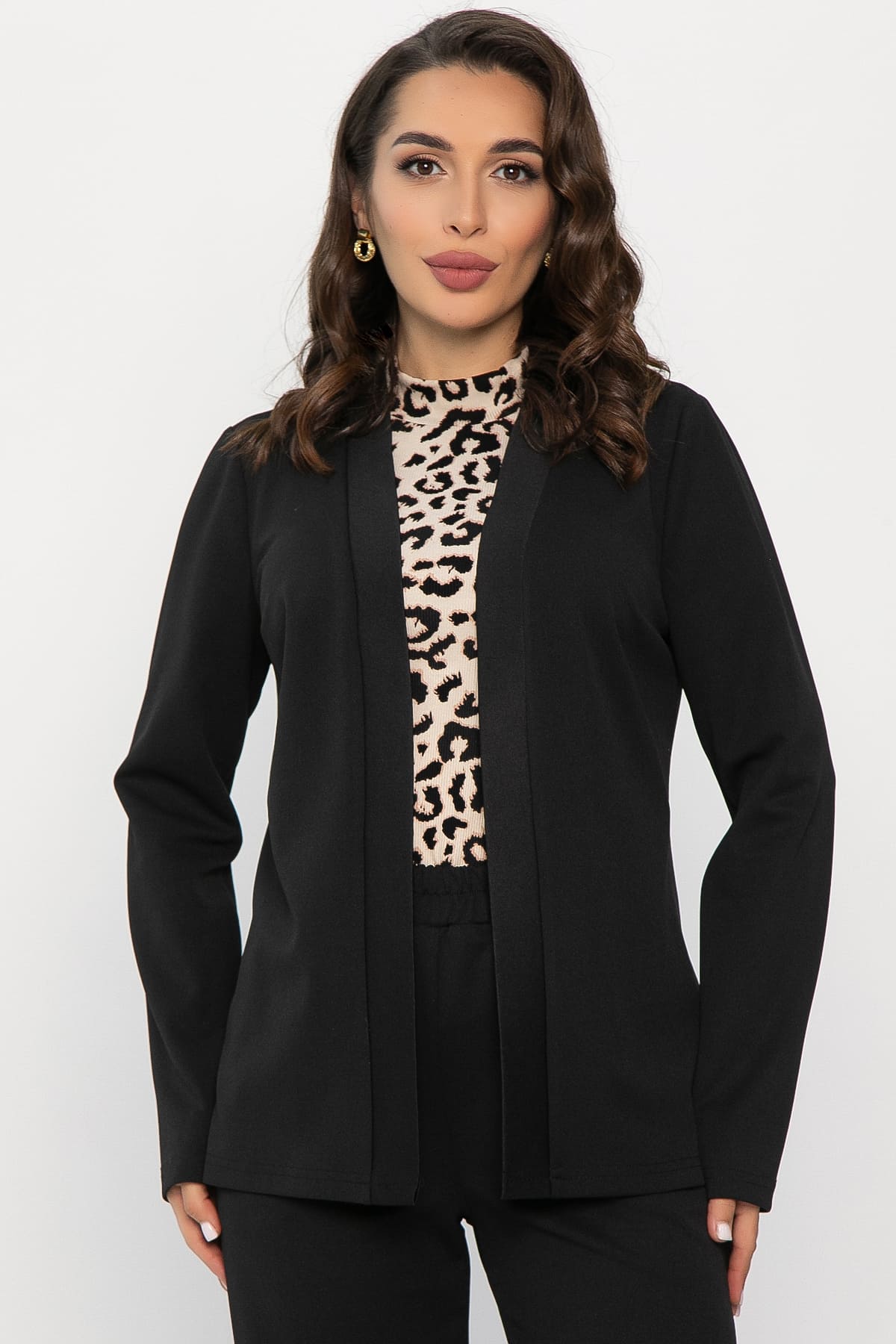 Костюм брючный Альпия (черный) К14301-9М