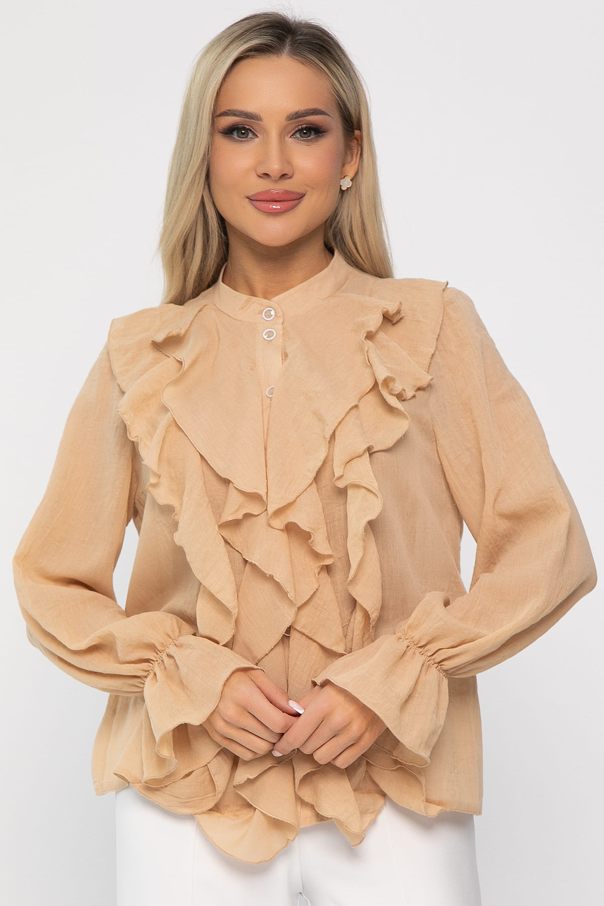 Блуза Розалинда (бежевая) Б13687-5М