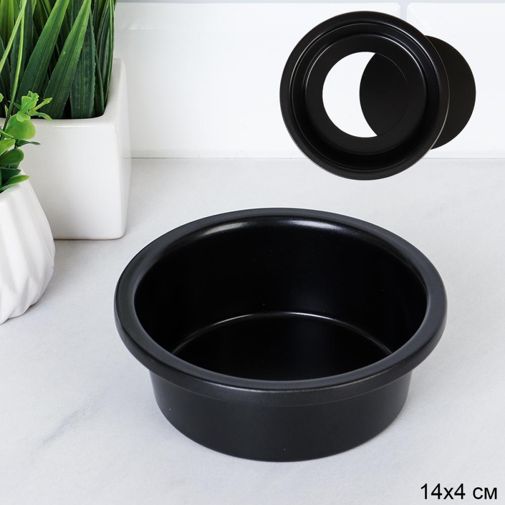 Форма для выпечки Круг со съемным дном 12х4 см / RSD-14 /уп 100/ антипригарное покрытие/ 688666