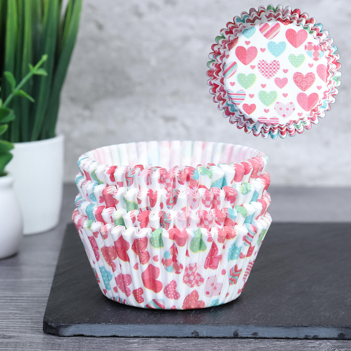 Форма для выпечки 5*3 см, набор 100 штук / 005-733 /уп 288/ бумажные