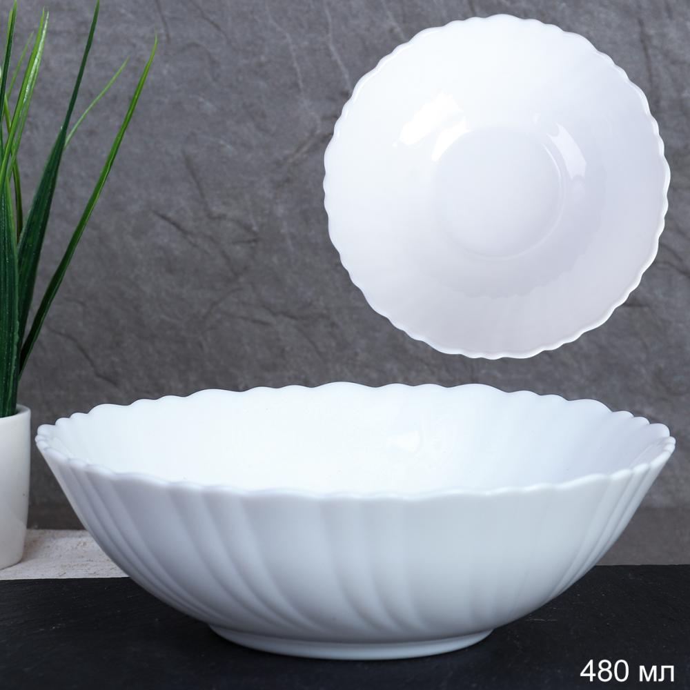 Салатник 480 мл 155 мм Классика тарелка глубокая TW-60 (WHITE) /уп 6/72/ 731805