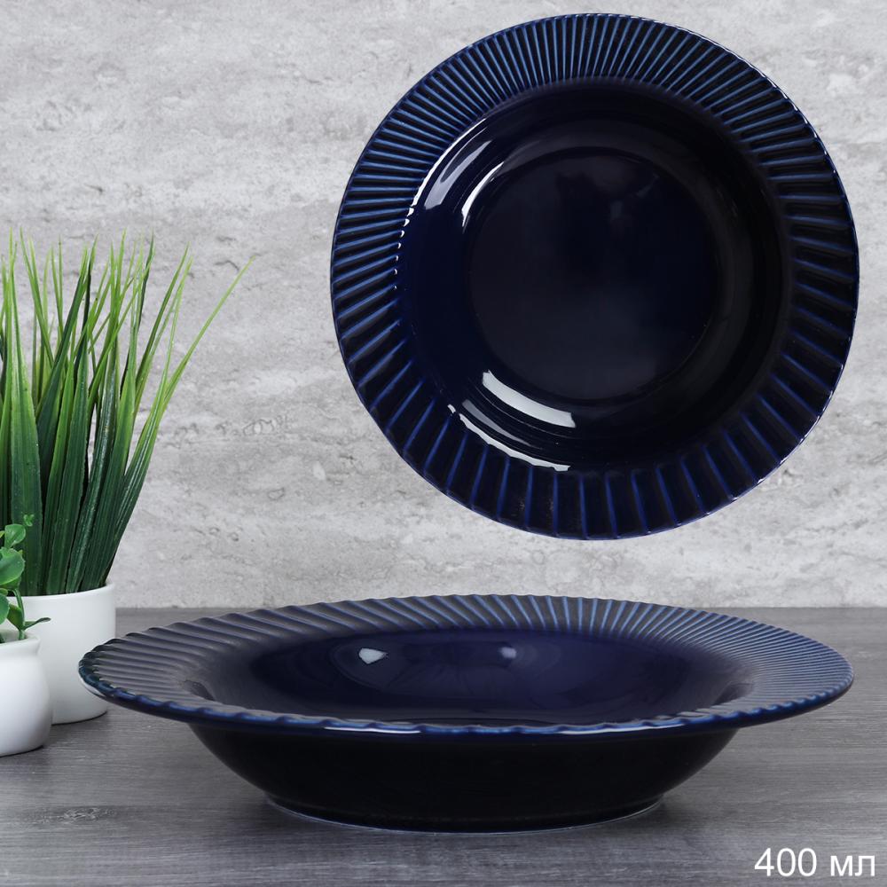 Тарелка глубокая суповая 21х4 см 400 мл / NH-7963 /уп 25/