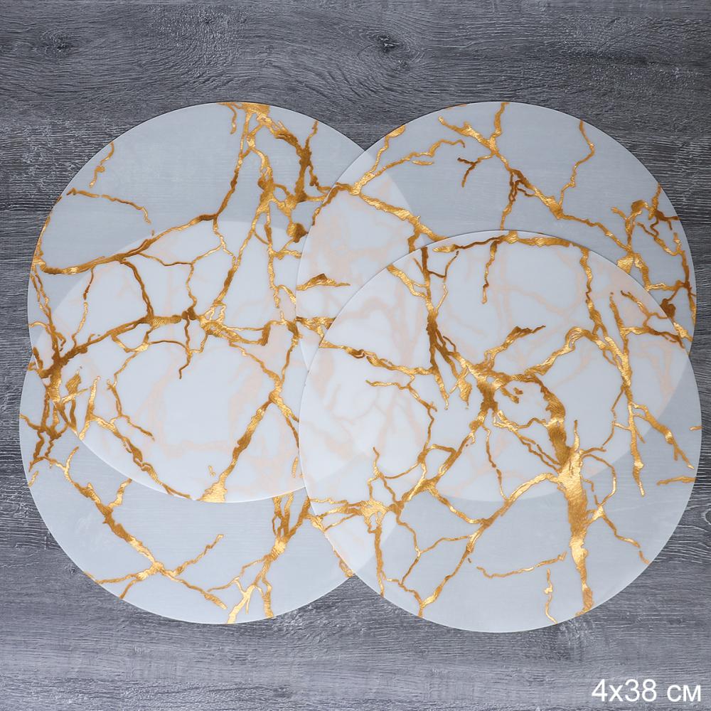 Салфетка для сервировки стола 4 штуки 38 см / 16435-51 / Белый