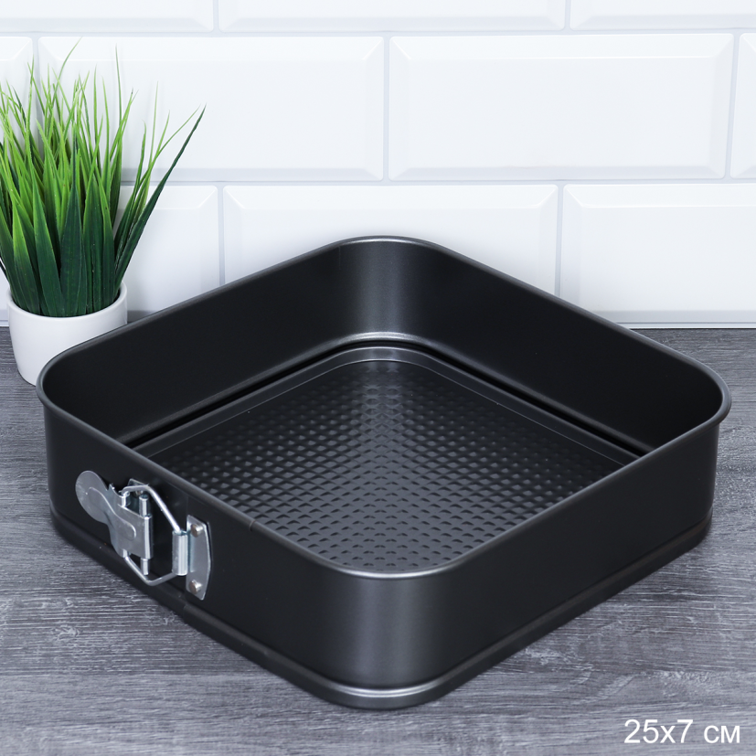 Форма для выпечки квадрат с клипсой 25х7 см / RSD-13 /
