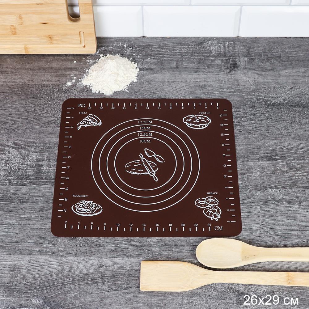 Силиконовый коврик 29х26 см / HL-566-F /уп 200/ коричневый 0,053 684195